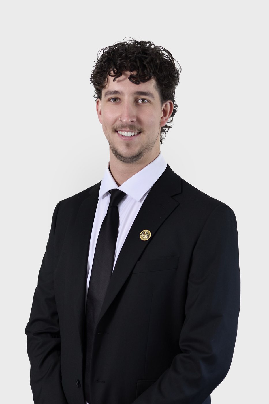 Corporate headshot on a clean studio background